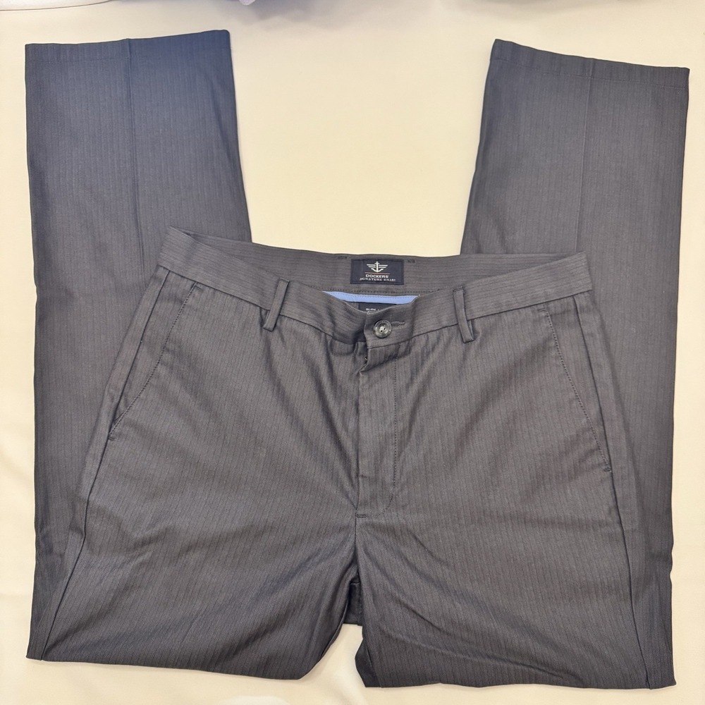 Dockers Mens Signature Slim Fit Lux Cotton‎ Stretch Khaki Casual Pants